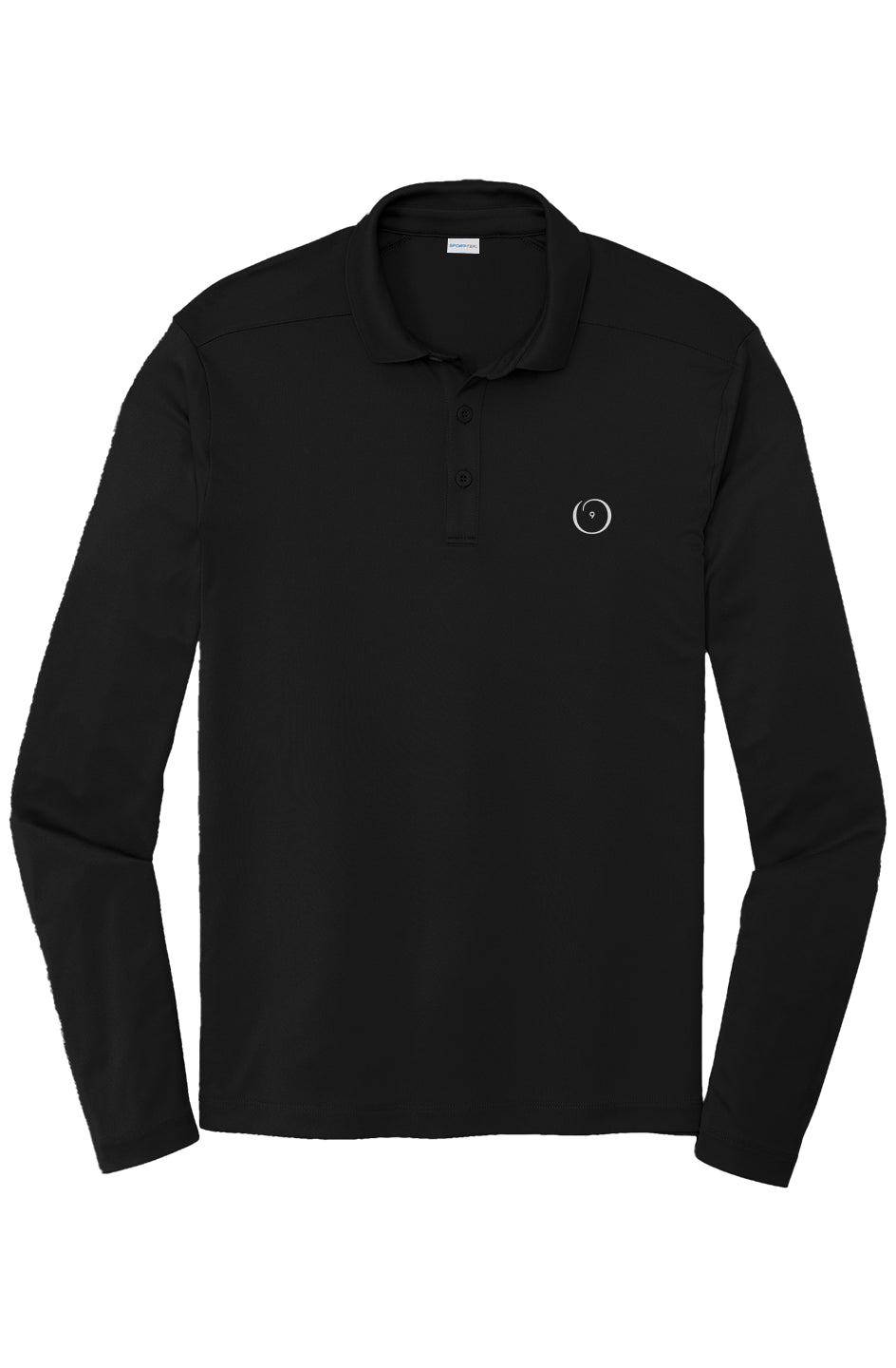 Men's Long Sleeve Embroidered O9 Polo