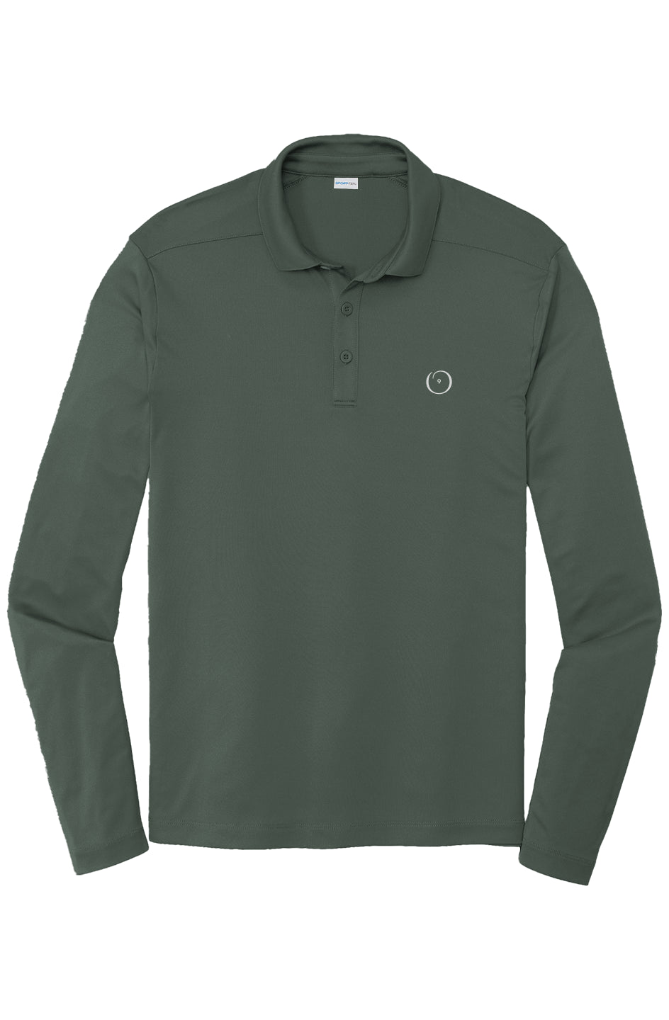 Men's Long Sleeve Embroidered O9 Polo
