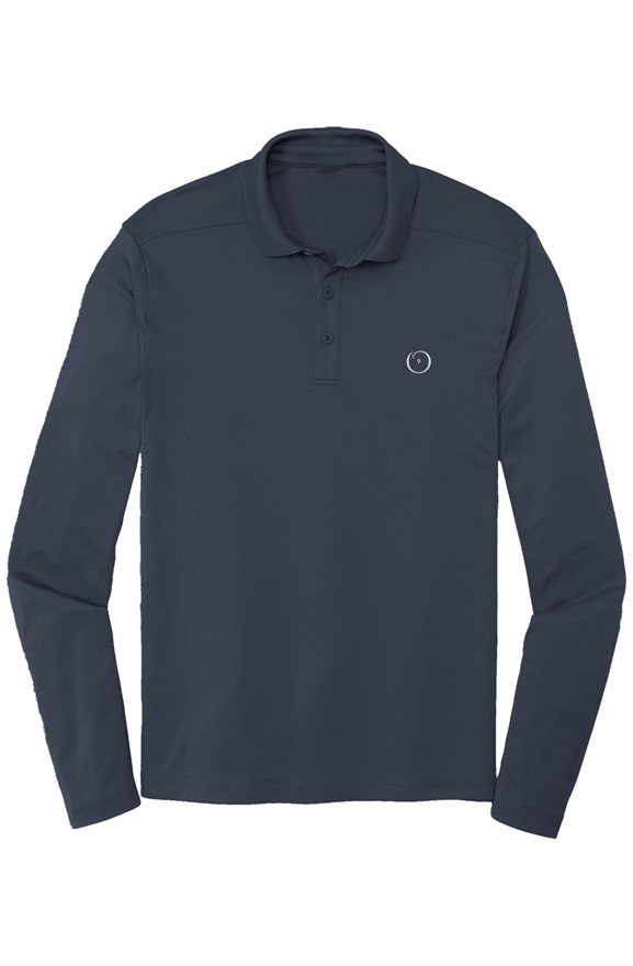 Men's Long Sleeve Embroidered O9 Polo